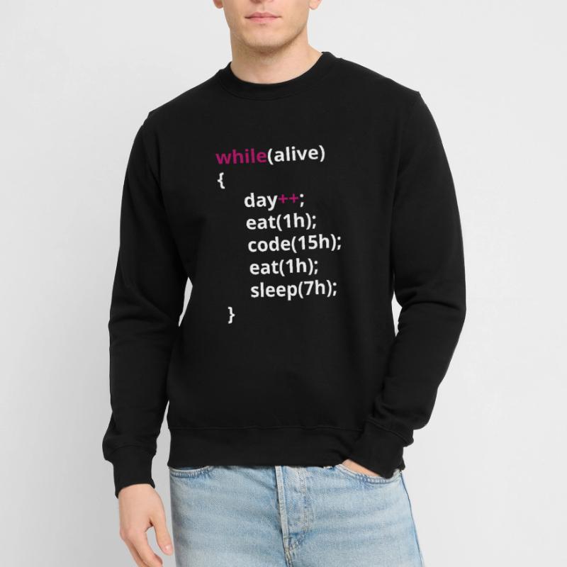 Les programmeurs mangent du code PHP drôle Sweat-shirt Unisexe