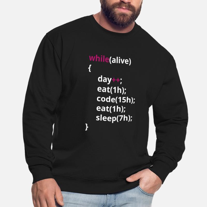 Les programmeurs mangent du code PHP drôle Sweat-shirt Unisexe
