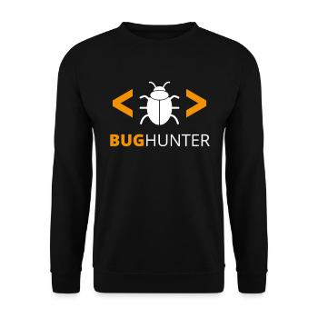 Bug Hunter programmer debugger - Unisex Sweatshirt - black - Front - Alina (178cm) & Michal (187cm)
