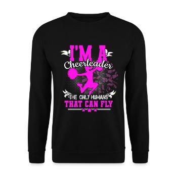 Cheerleader - Unisex Pullover - Schwarz - Vorne - Alina (178cm) & Michal (187cm)
