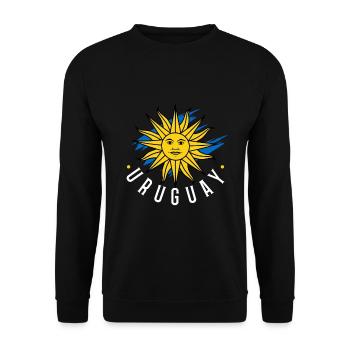Uruguay - Unisex Pullover - Schwarz - Vorne - Alina (178cm) & Michal (187cm)