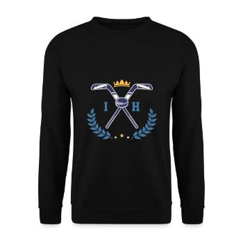 Hockey sur glace hockey sur glace - Sweat-shirt Unisexe - noir - Devant - Alina (178cm) & Michal (187cm)