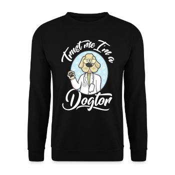 Doctor doctor - Unisex Sweatshirt - black - Front - Alina (178cm) & Michal (187cm)