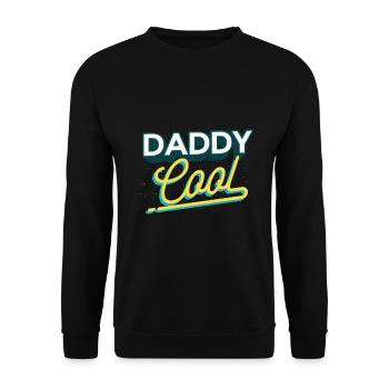 Daddy Cool tolles Vatertags Geschenk - Unisex Pullover - Schwarz - Vorne - Alina (178cm) & Michal (187cm)