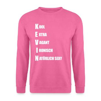 Kevin - Unisex Pullover - Pink - Vorne