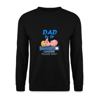 papa être - cadeau pour papa enceinte - Sweat-shirt Unisexe - noir - Devant - Alina (178cm) & Michal (187cm)