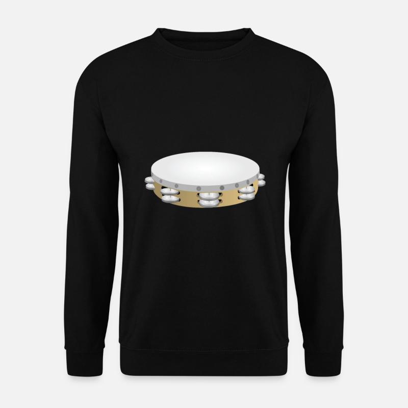 Tamburin - Tambourin - Musikinstrument - Unisex Pullover - Schwarz
