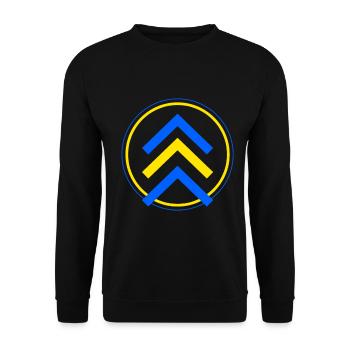 Down Syndrome Chromosome Trisomy 21 Awareness 321 - Unisex Sweatshirt - black - Front - Alina (178cm) & Michal (187cm)
