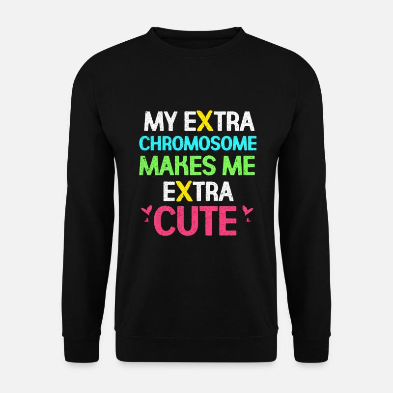 Down Syndrom - Unisex Pullover - Schwarz