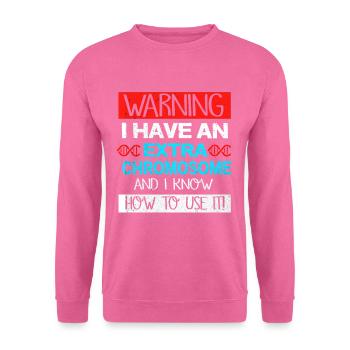 Down Syndrom - Unisex Pullover - Pink - Vorne