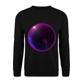 Space Planet Space Space Gift - Unisex Sweatshirt - black - Front - Alina (178cm) & Michal (187cm)