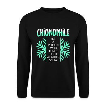 Ski Ski Ski Ski Sportif Hiver Cadeau Ascenseur - Sweat-shirt Unisexe - noir - Devant - Alina (178cm) & Michal (187cm)