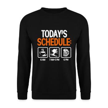 Skiing Skiing Skiing Skiing Skiing - Unisex Sweatshirt - black - Front - Alina (178cm) & Michal (187cm)