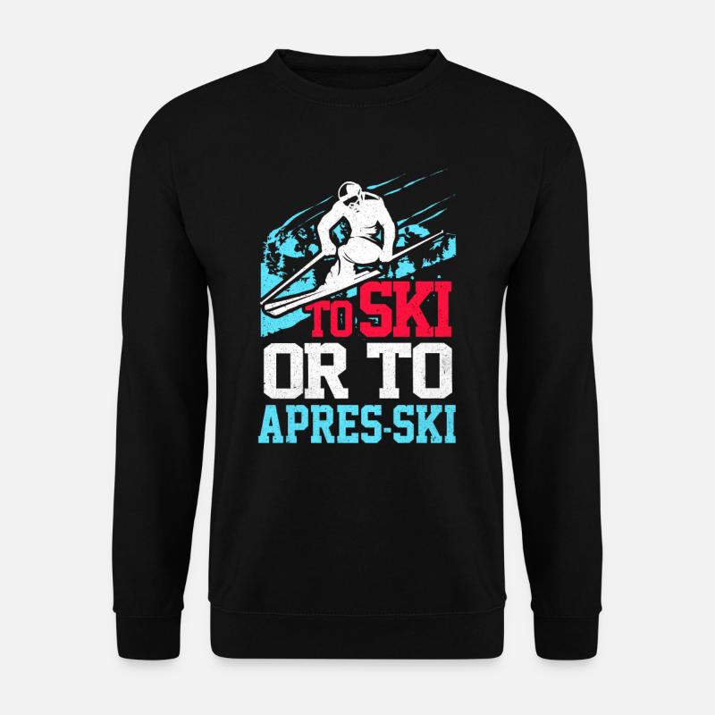 Skiing Skiing Skiing Skiing Skiing - Unisex Sweatshirt - black