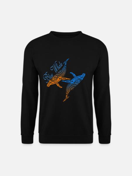 wal Walfisch - Unisex Pullover - Schwarz