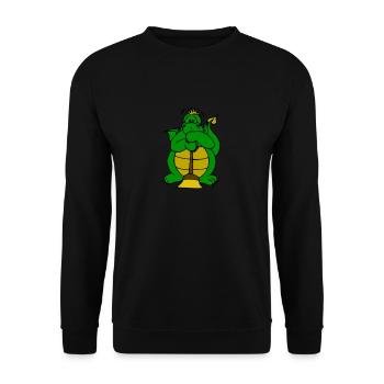 Cerfs-volants - Sweat-shirt Unisexe - noir - Devant - Alina (178cm) & Michal (187cm)