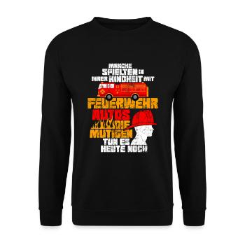 Fire brigade - Unisex Sweatshirt - black - Front - Alina (178cm) & Michal (187cm)