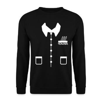 PROFESSEUR TEACHER - Sweat-shirt Unisexe - noir - Devant - Alina (178cm) & Michal (187cm)