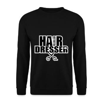 Salon de coiffure Salon de coiffure Salon de coiffure Coiffure Coiffure - Sweat-shirt Unisexe - noir - Devant - Alina (178cm) & Michal (187cm)