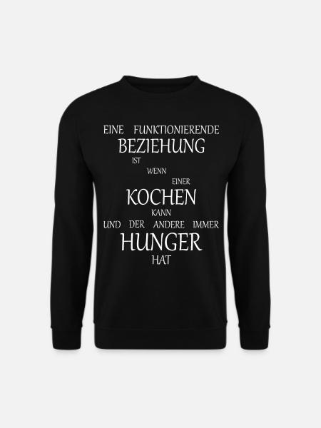 Eine funktionierende Beziehung koch geschenk shirt - Unisex Pullover - Schwarz