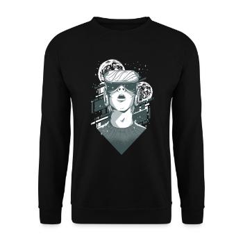 VR Faszination - Gaming experience - Unisex Pullover - Schwarz - Vorne - Alina (178cm) & Michal (187cm)