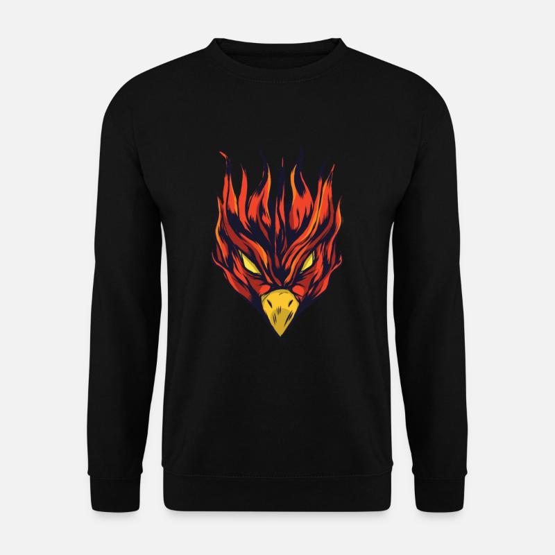 Brennender Phoenix - Burning Phönix - Unisex Pullover - Schwarz