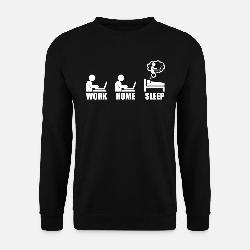lustiges Computer Nerd Shirt Geek Tag täglich - Unisex Pullover - Schwarz