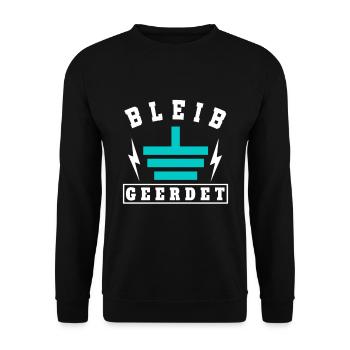 Grounded Stay Grounded - Unisex Sweatshirt - black - Front - Alina (178cm) & Michal (187cm)