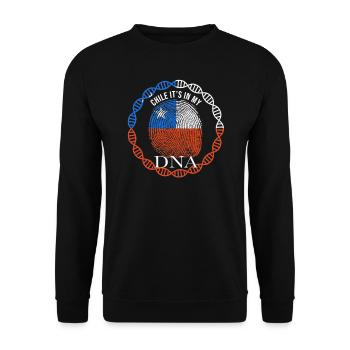 Chile Its In My DNA - Unisex Sweatshirt - black - Front - Alina (178cm) & Michal (187cm)