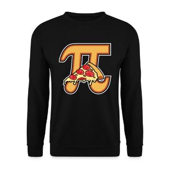 Pizza Pi math - Unisex Sweatshirt - black - Front - Alina (178cm) & Michal (187cm)