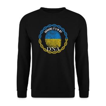 Ukraine c'est dans mon ADN - Sweat-shirt Unisexe - noir - Devant - Alina (178cm) & Michal (187cm)