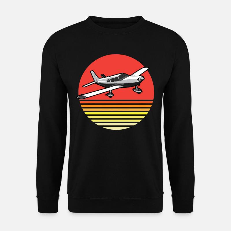 Aviation Piper Retro - Unisex Sweatshirt - black