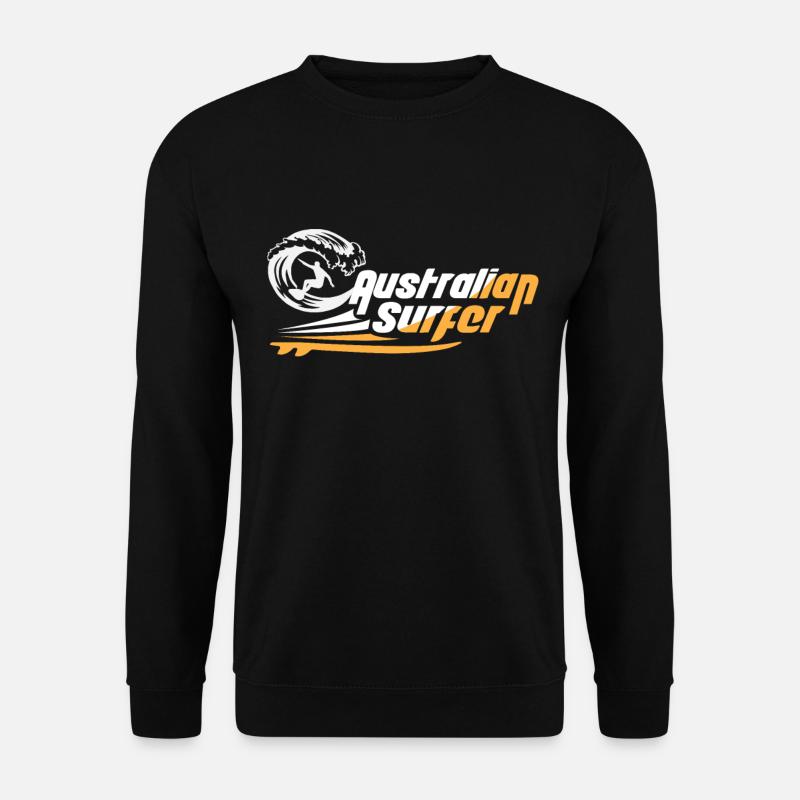 Australian Surfer , beach vacation,ocean, surfing - Unisex Sweatshirt - black
