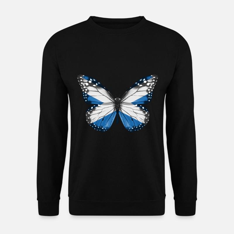 Drapeau papillon de l'ecosse - Sweat-shirt Unisexe - noir