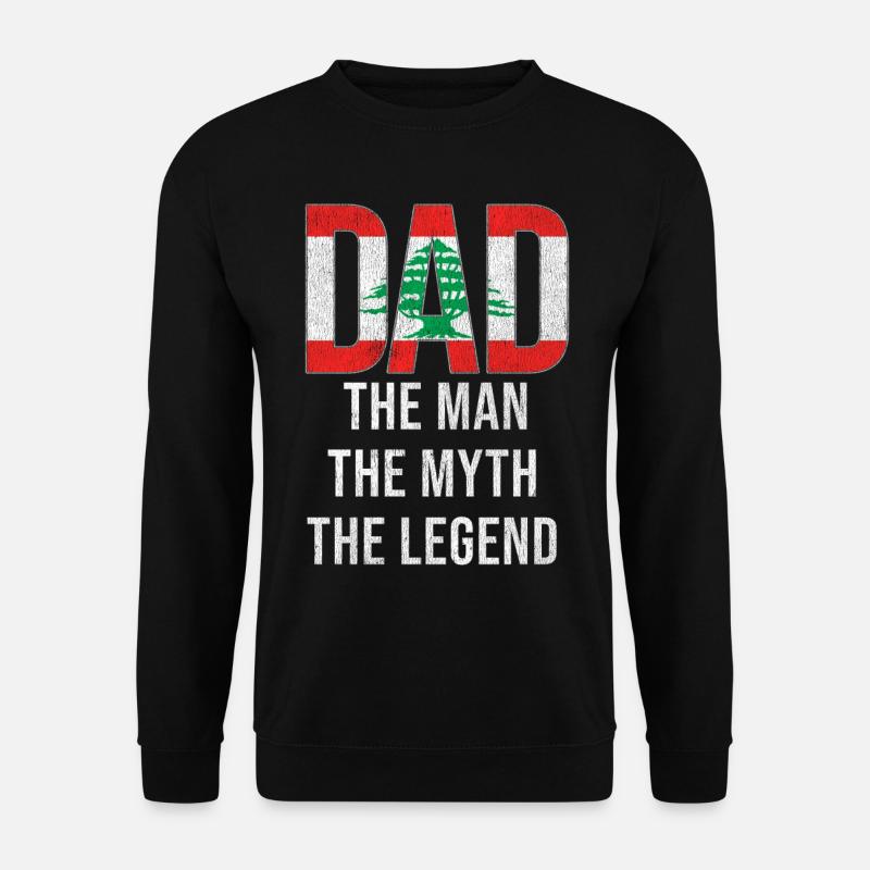 Lebanon Dad Fathers Day - Unisex Sweatshirt - black