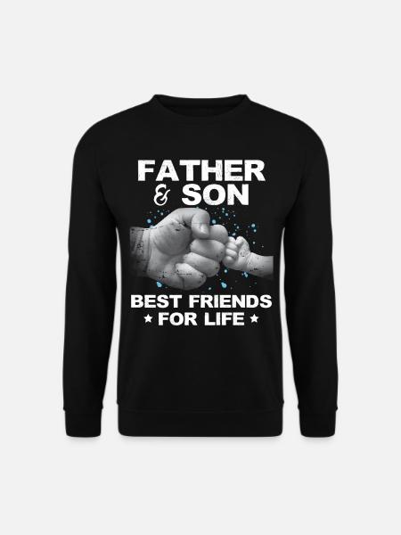 Vater und Sohn Beste Freunde fürs Leben - Unisex Pullover - Schwarz