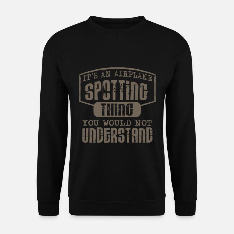 Plane Spotter - Unisex Pullover - Schwarz