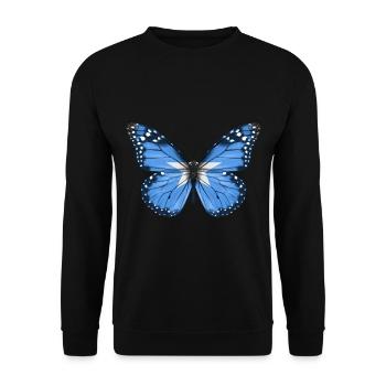 Papillon Drapeau De La Somalie - Sweat-shirt Unisexe - noir - Devant - Alina (178cm) & Michal (187cm)