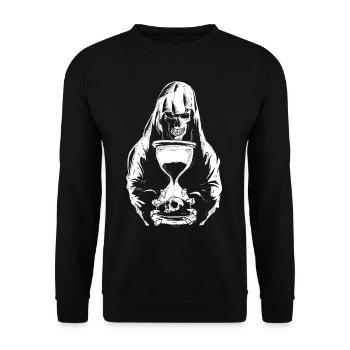 the dead death grim hourglass hourglass - Unisex Sweatshirt - black - Front - Alina (178cm) & Michal (187cm)