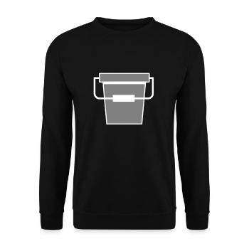 bucket - Unisex Sweatshirt - black - Front - Alina (178cm) & Michal (187cm)