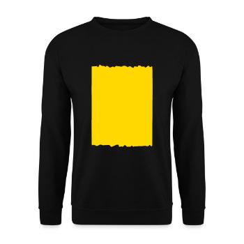 fond jaune - Sweat-shirt Unisexe - noir - Devant - Alina (178cm) & Michal (187cm)