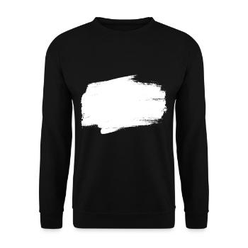 fond blanc peint - Sweat-shirt Unisexe - noir - Devant - Alina (178cm) & Michal (187cm)