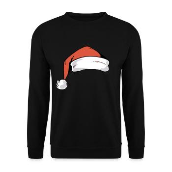 weihnachten weihnachtsmann muetze weihnachtsmuetze - Unisex Pullover - Schwarz - Vorne - Alina (178cm) & Michal (187cm)