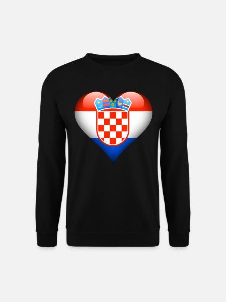 Heart Croatia - Unisex Sweatshirt - black