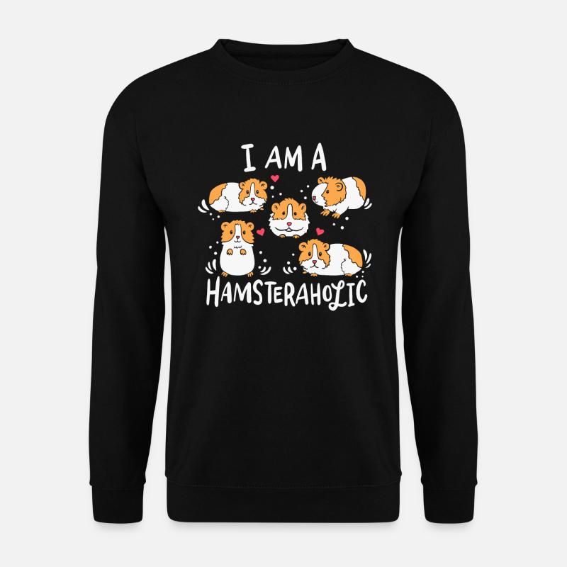 I Love Hamsters: Hamsteraholic - Unisex Sweatshirt - black