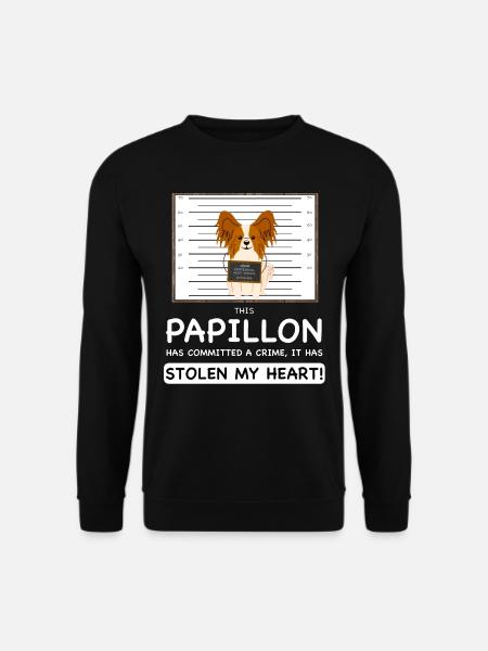 Papillon Mugshot - Unisex Sweatshirt - black
