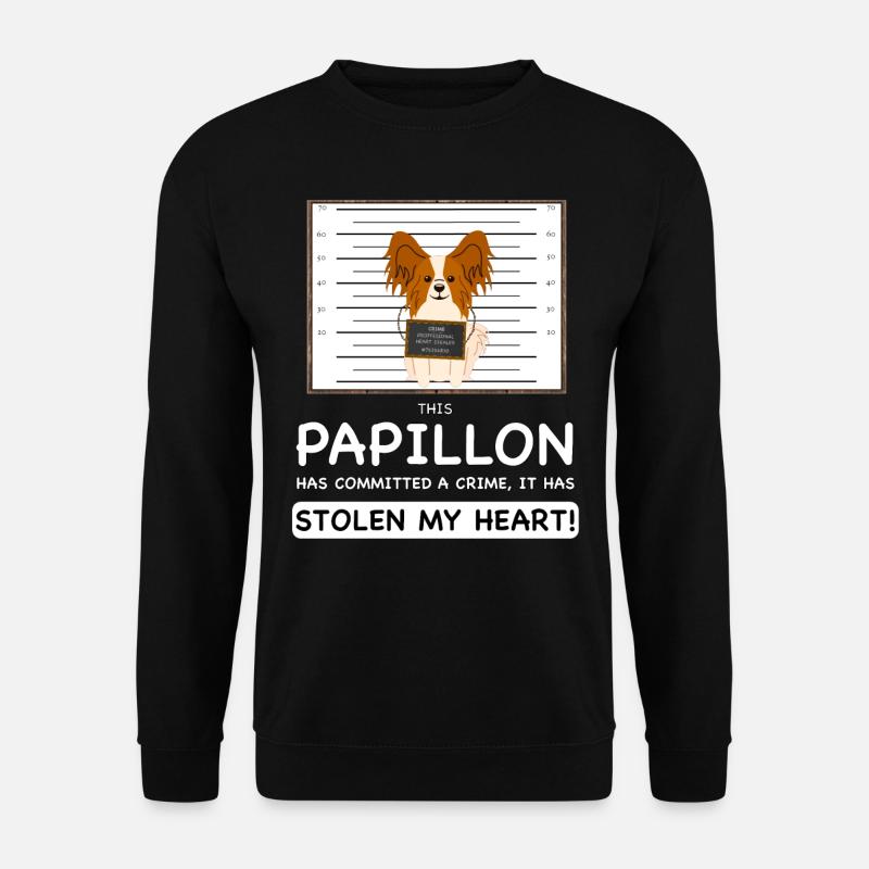 Papillon Mugshot - Unisex Sweatshirt - black