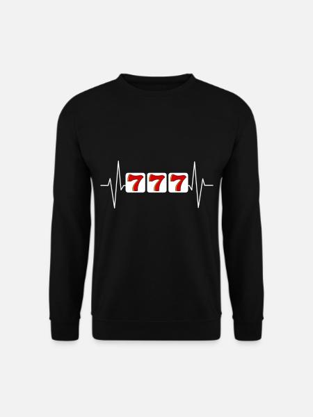 Herzschlag Casino Glückspiel Spielautomat Spielo - Unisex Pullover - Schwarz