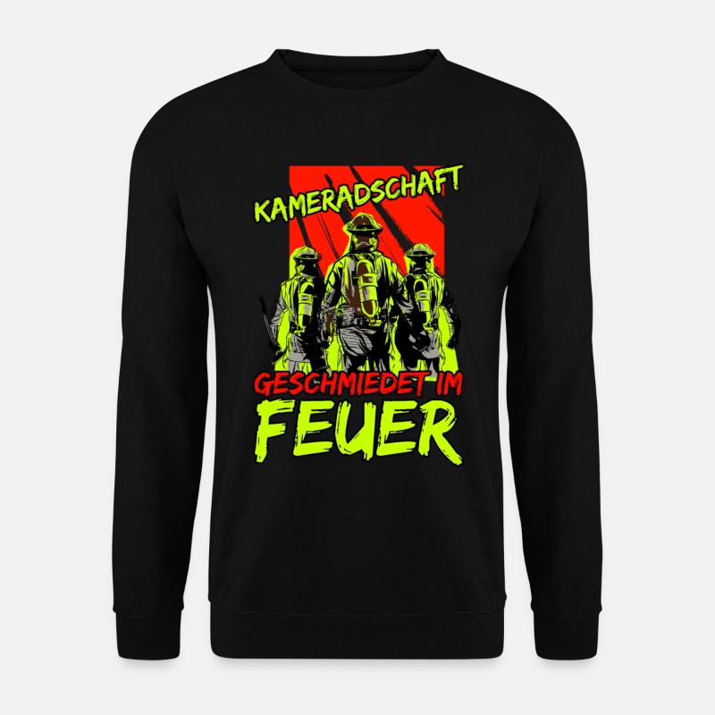Feuerwehrtrupp Geschenk Spruch Feuerwehr - Unisex Pullover - Schwarz