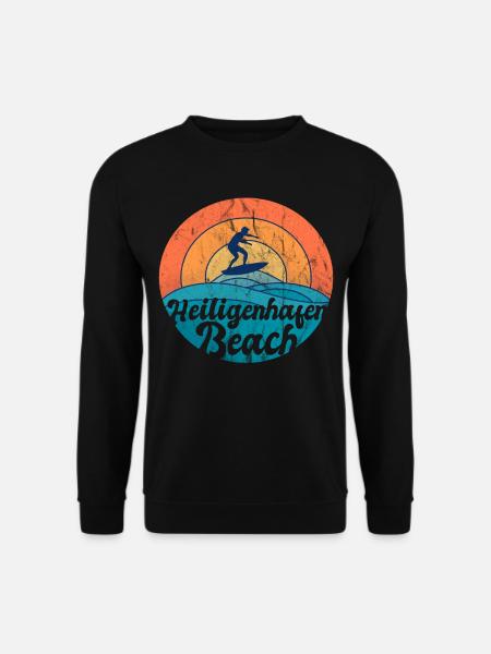 Heiligenhafen Strand Urlaub Souvenir Geschenk - Unisex Pullover - Schwarz